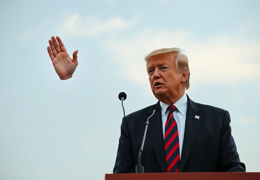 Representação visual de Trump elogia Charlie Kirk como o 'gigante da nova geração' em homenagem no Arizona