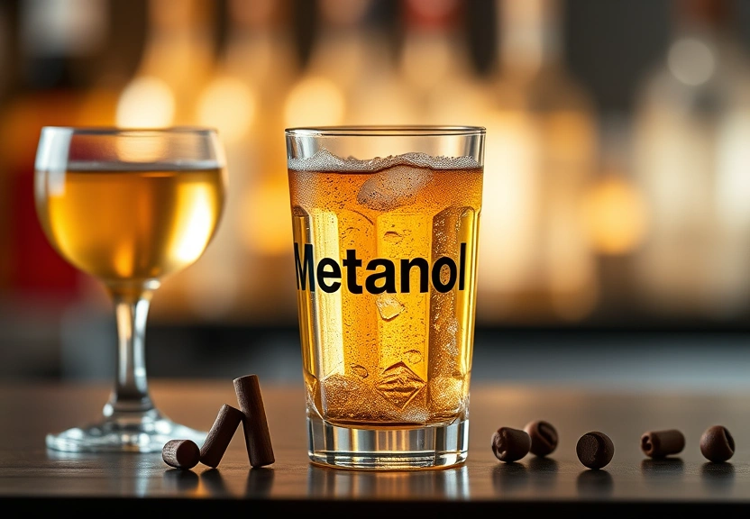 Representação visual de O Impacto do Metanol nas Bebidas Alcoólicas: Lucros e Riscos Ocultos