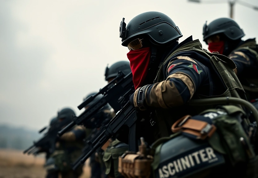 Representação visual de Narcoterrorismo: como governos usam o termo em discurso de guerra a facções criminosas como o Comando Vermelho