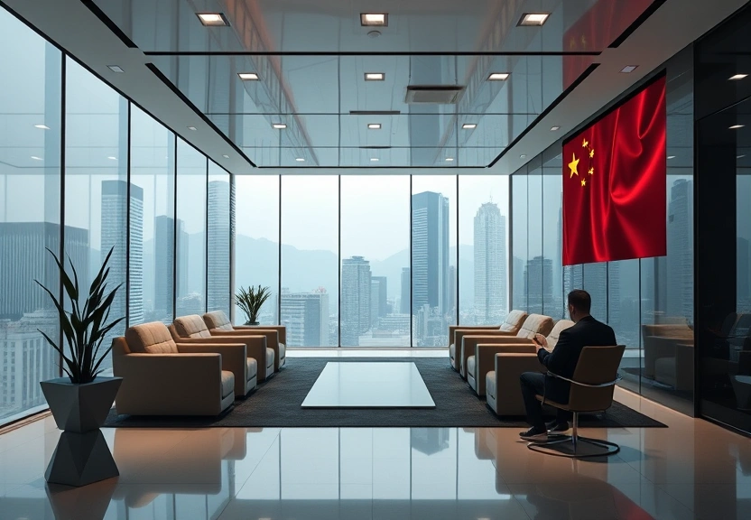 Representação visual de A onda de investimentos da China no Ocidente que inclui a compra de uma seguradora para agentes do serviço secreto dos EUA.