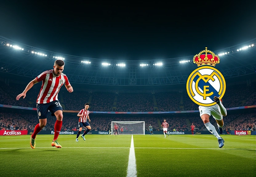 Representação visual de Athletic Bilbao x Real Madrid AO VIVO: siga em tempo real