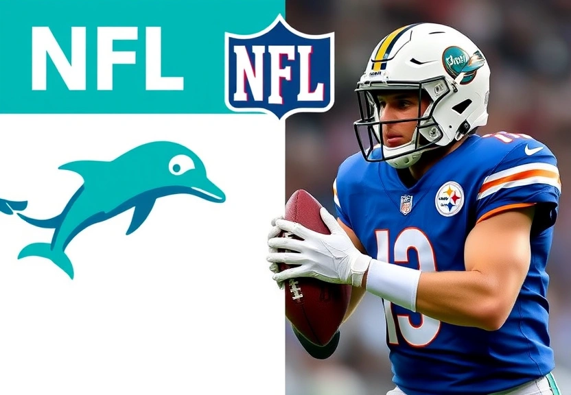 Representação visual de NFL AO VIVO: siga tudo de Dolphins x Steelers em tempo real