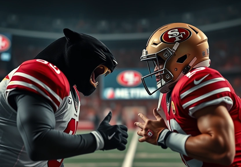 Representação visual de Panthers e 49ers abrem fim de semana decisivo da NFL; SIGA AO VIVO