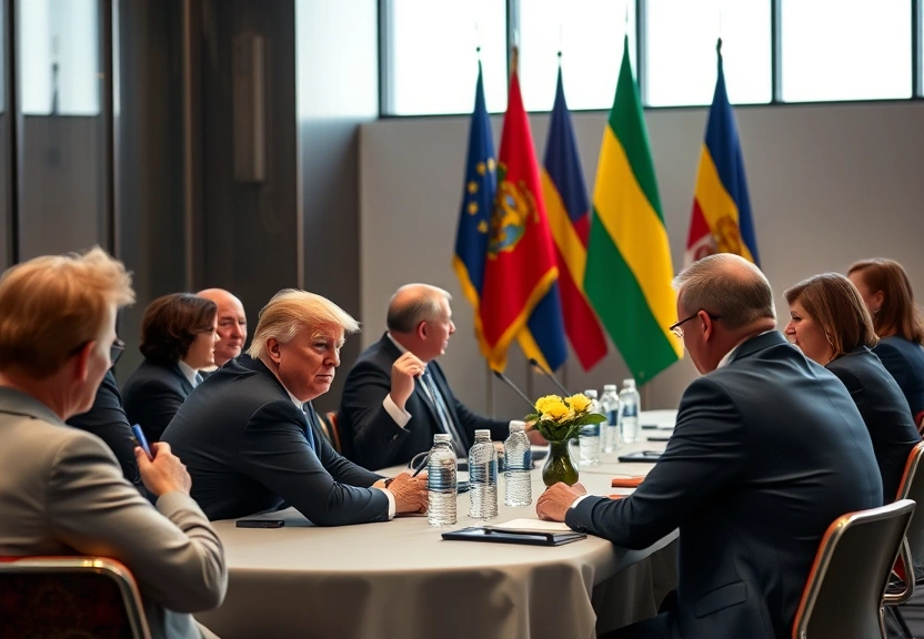 Representação visual de Países europeus fazem reunião de emergência após Trump ameaçar com tarifas por oposição à anexação da Groenlândia
