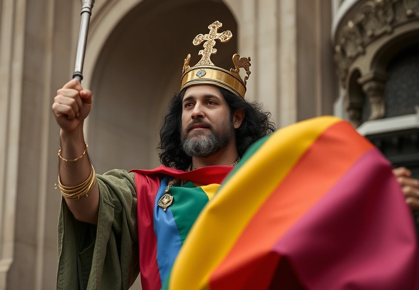 Representação visual de A vida de São Sebastião, padroeiro do Rio, que virou protetor dos gays