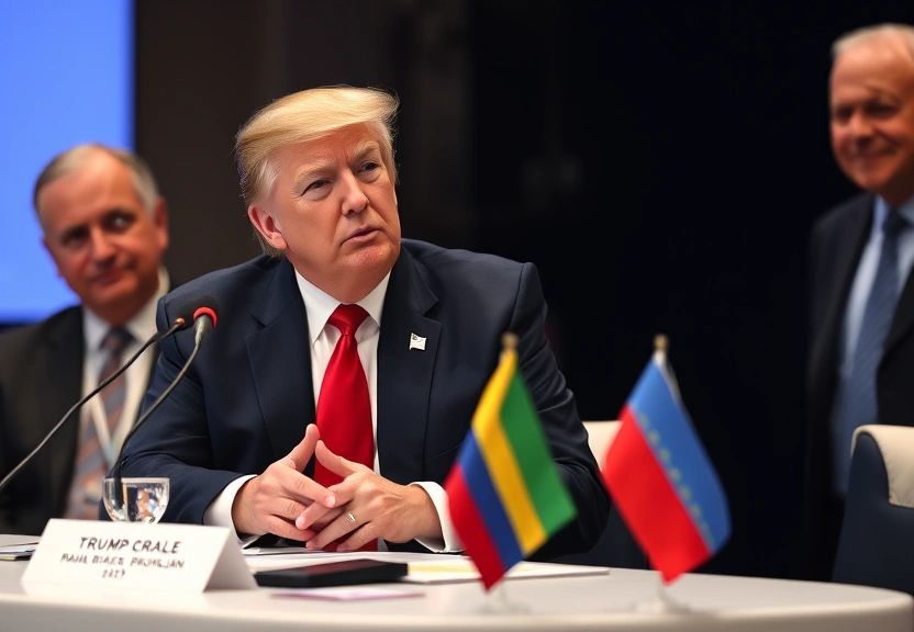 Representação visual de Os recados de Trump sobre Groenlândia, Venezuela e tarifas a líderes globais em Davos em meio a escalada de tensão