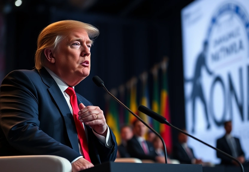 Representação visual de Os recados de Trump sobre Groenlândia, Venezuela e tarifas a líderes globais em Davos em meio a escalada de tensão