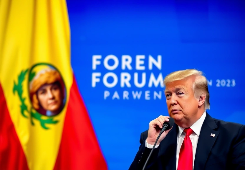 Representação visual de Os recados de Trump sobre Groenlândia, Venezuela e tarifas a líderes globais em Davos em meio a escalada de tensão