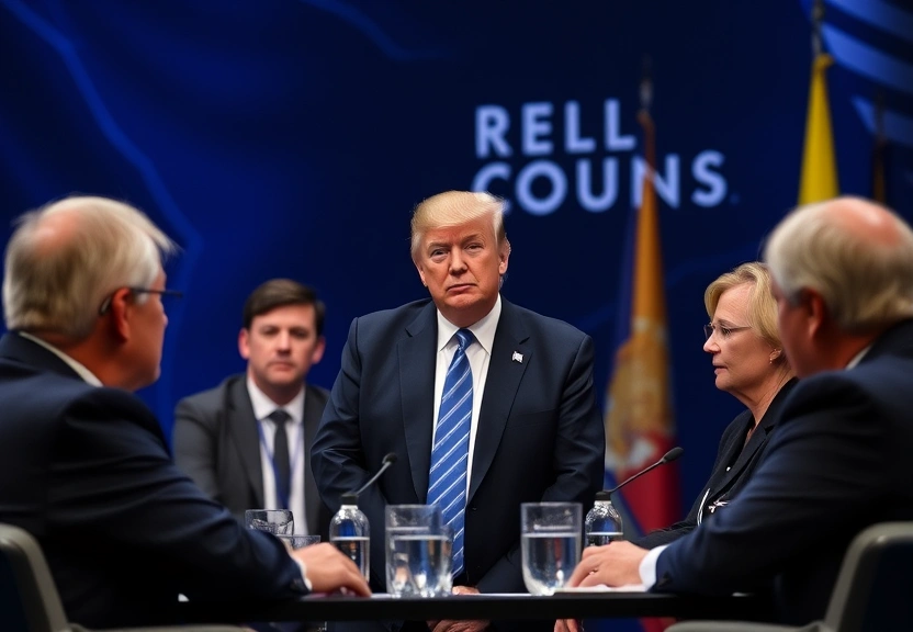 Representação visual de Os recados de Trump sobre Groenlândia, Venezuela e tarifas a líderes globais em Davos em meio a escalada de tensão