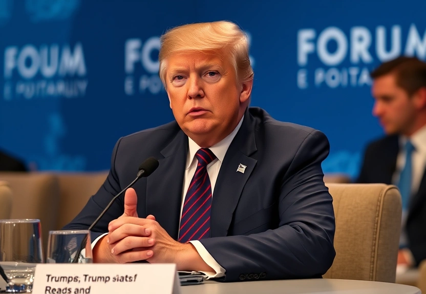 Representação visual de Os recados de Trump sobre Groenlândia, Venezuela e tarifas a líderes globais em Davos em meio a escalada de tensão