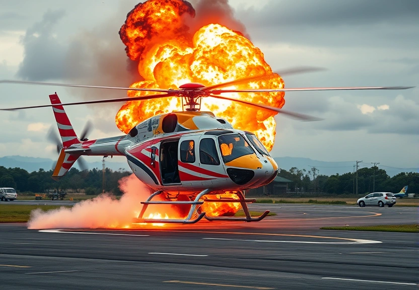 Representação visual de Avião faz pouso de emergência em Ribeirão Preto após explosão de bateria portátil a bordo
